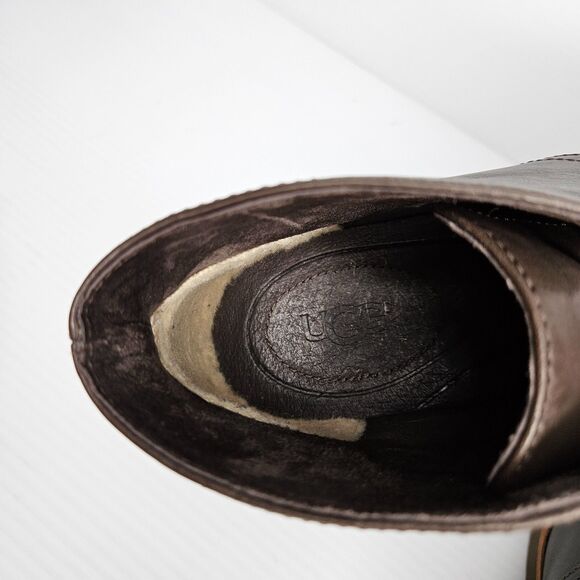 UGG Dagmann Boots Mens Size 7 Brown Leather Chukka Ankle - Picture 9 of 9